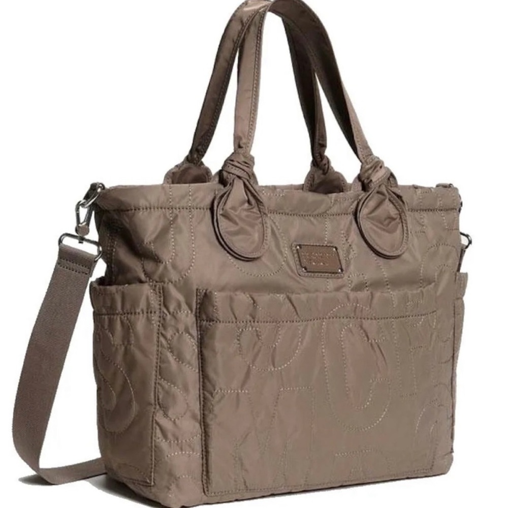 Marc by Marc Jacobs Core Pretty Eliz-a-baby Shoulder Diaper Bag Quartz Grey